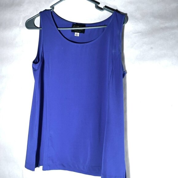 Bob Mackie Wearable Art Size Small Blue Tank - Picture 2 of 5